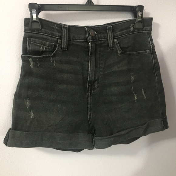 BDG Black Demin Shorts - Picture 1 of 2